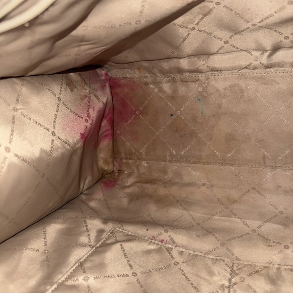 Michael Kors Kenly Shoulder Bag, Large Powder Blush Gently Pre Owned 14x14x5 - Picture 9 of 14